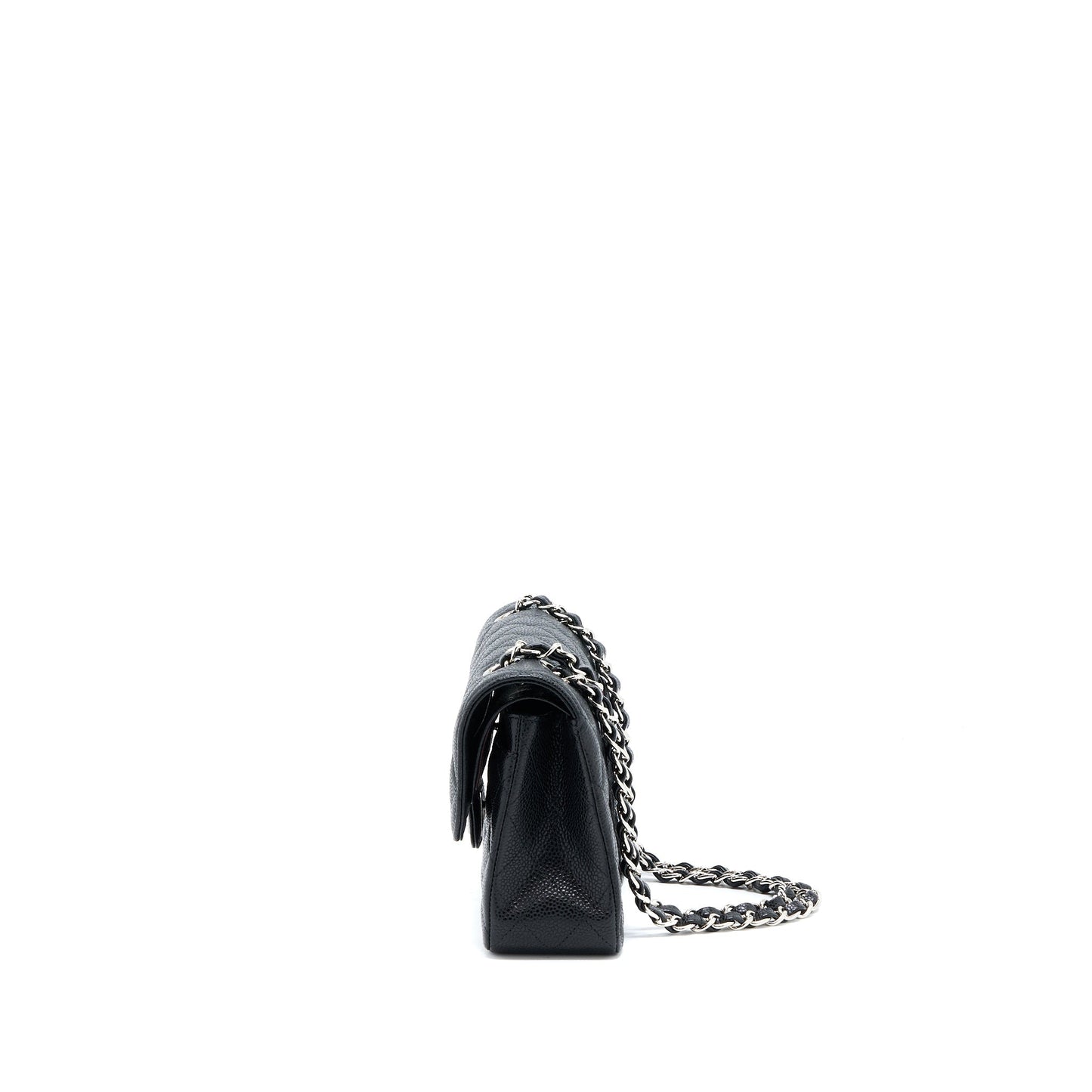 Chanel Classic Flap Caviar SHW Microchip Black Small Shoulder Bag Shwmicrochip 2