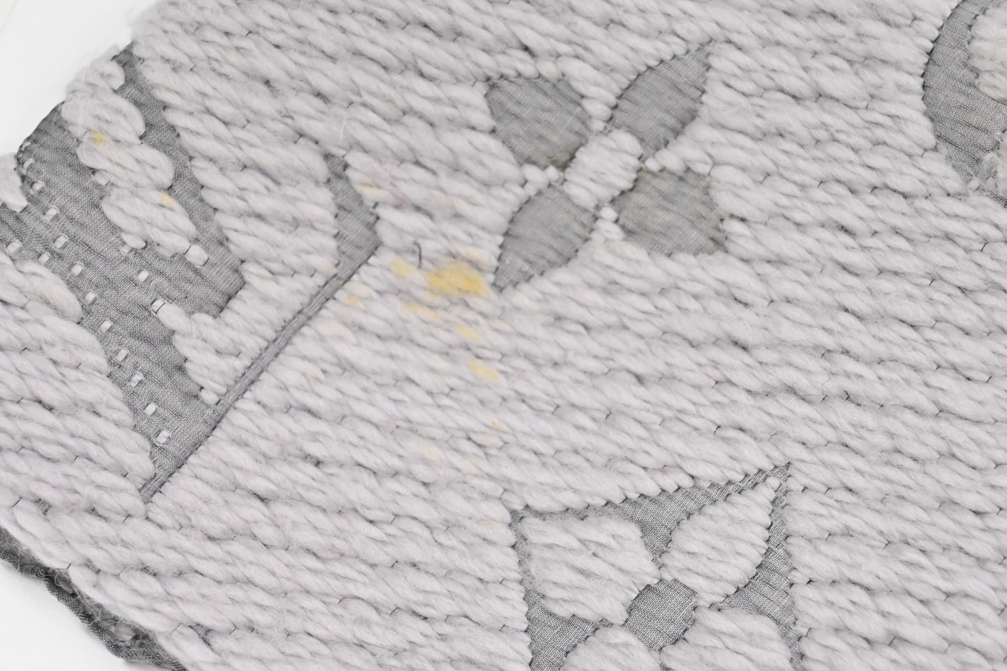 Louis Vuitton Logomania Scarf Silk Wool Gray Apparel