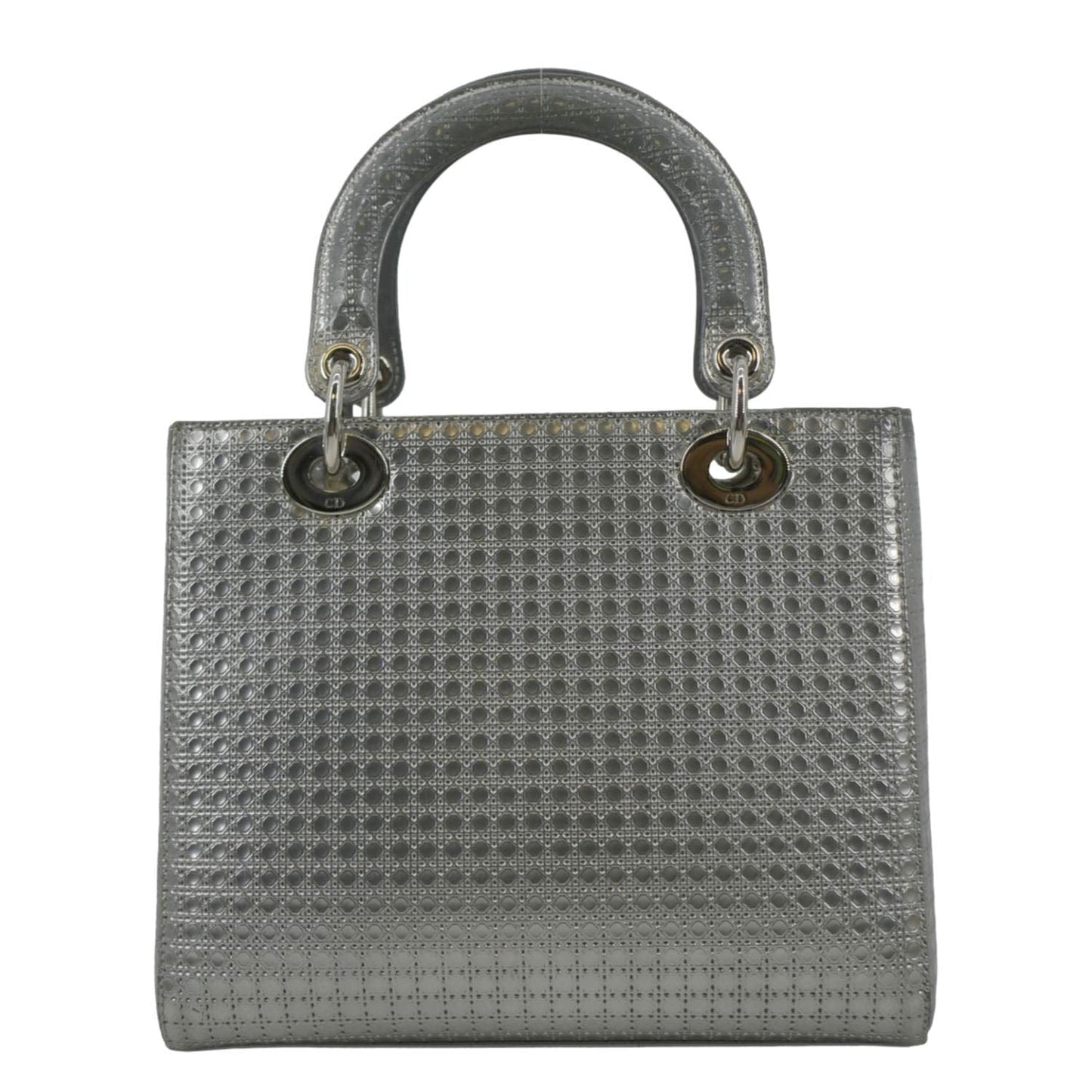 Dior Lady Micro Cannage Shoulder Bag Metallic Leather