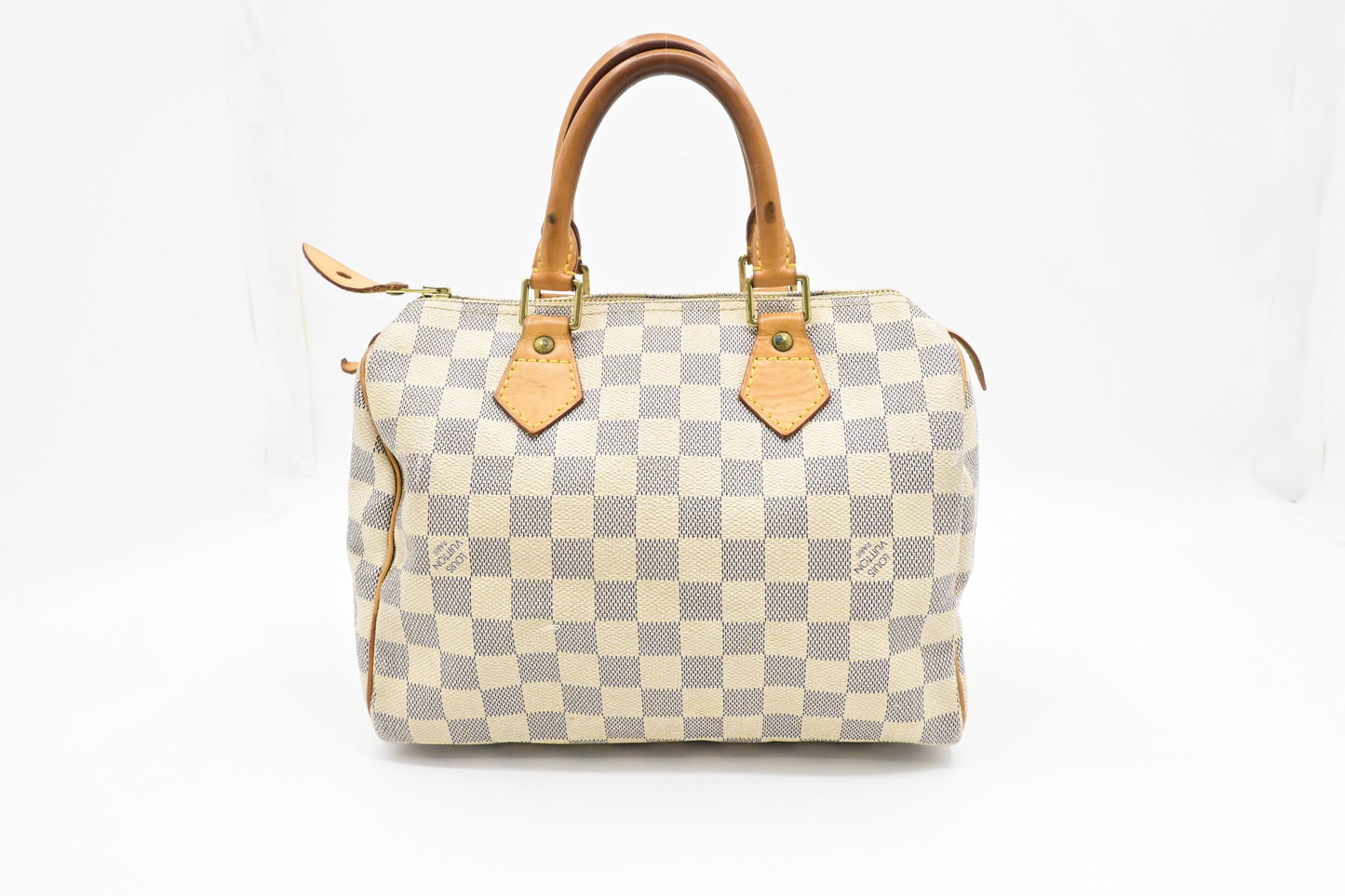 Louis Vuitton Speedy 25 Azur Canvas Damier Handbag Canvas 1