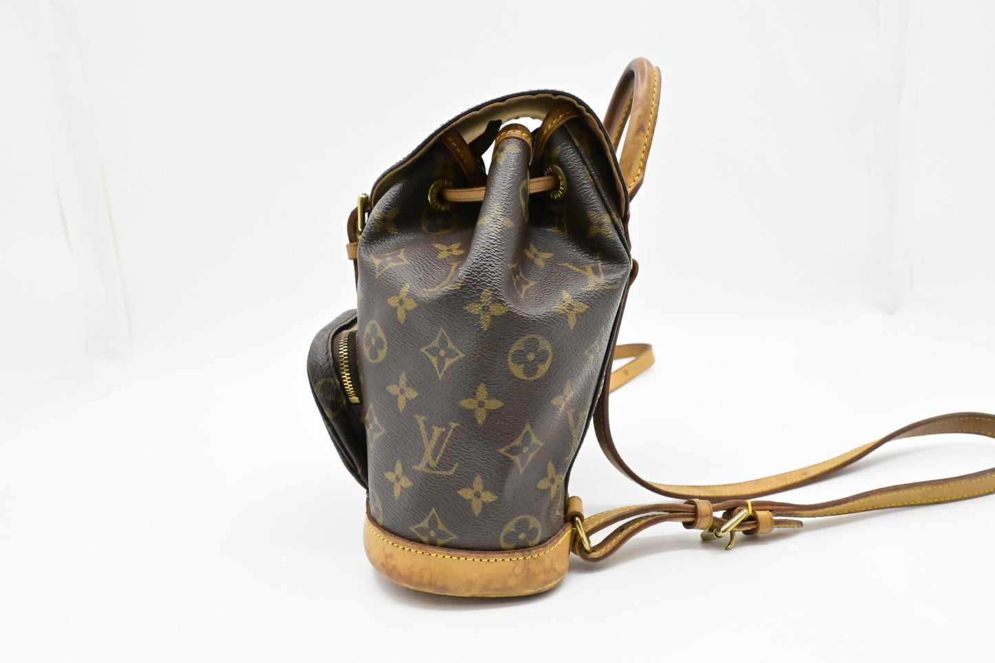 Louis Vuitton Montsouris PM Monogram Canvas Handbag Canvas 2