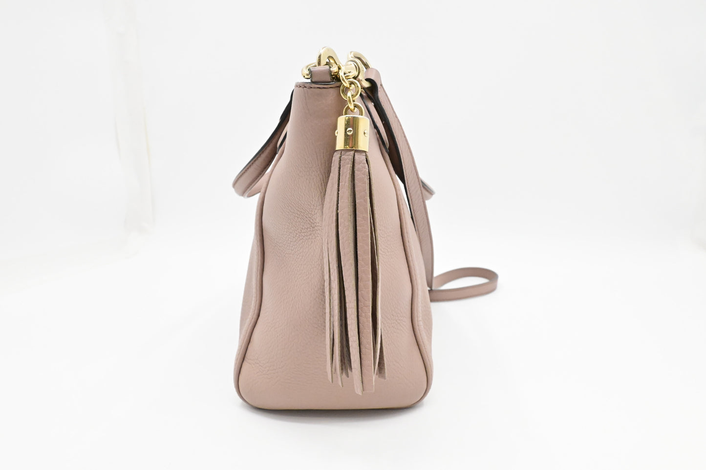 Gucci Soho Cellarius 2-Way Zip Pale Leather Pink Tote Bag