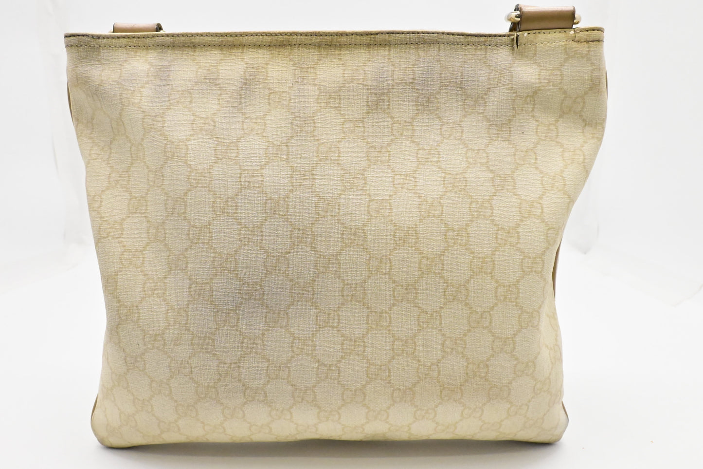 Gucci GG Supreme Canvas Cream Crossbody Bag