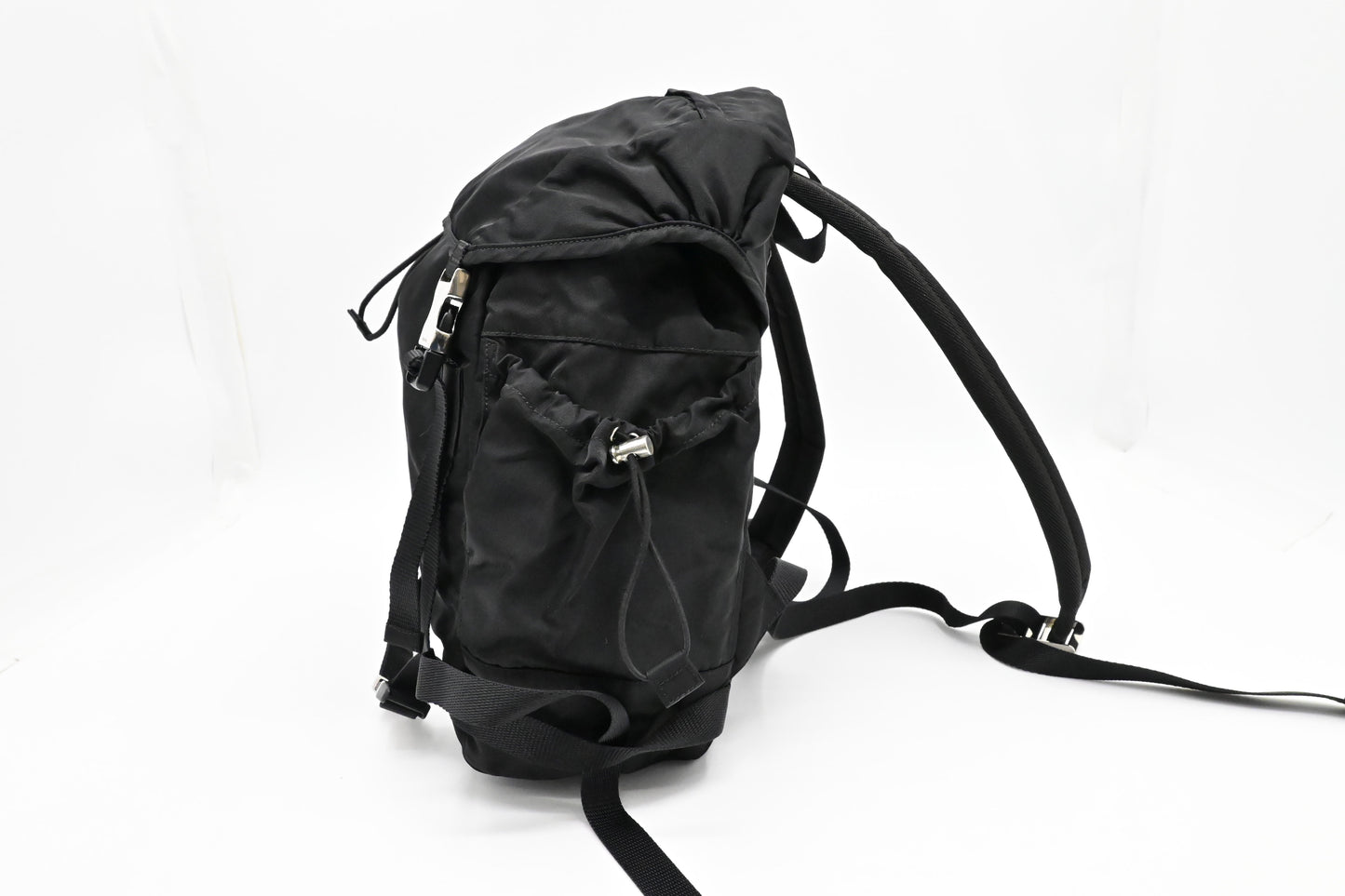 Prada Hiking Backpack In Handbag Nylon Black