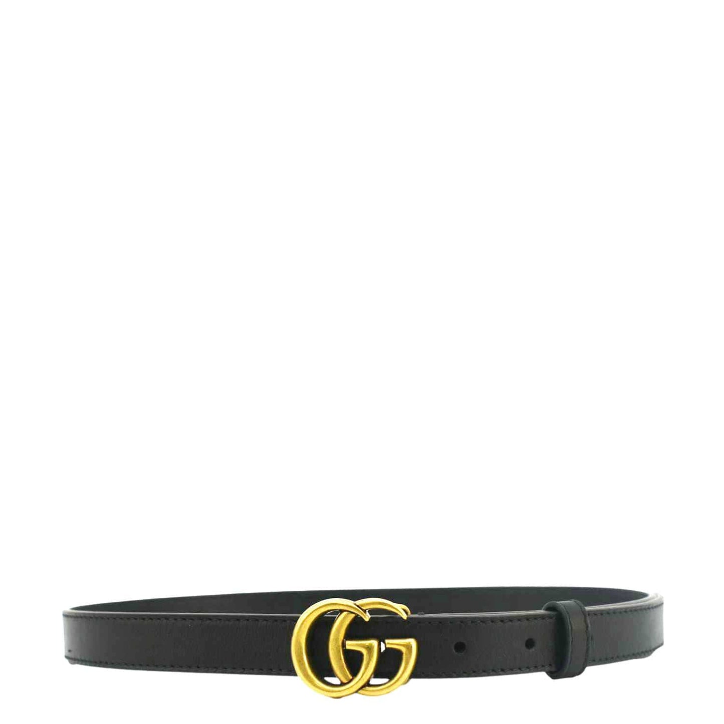 Gucci Double Buckle Marmont Reversible Belt Handbag Leather Black Accessory