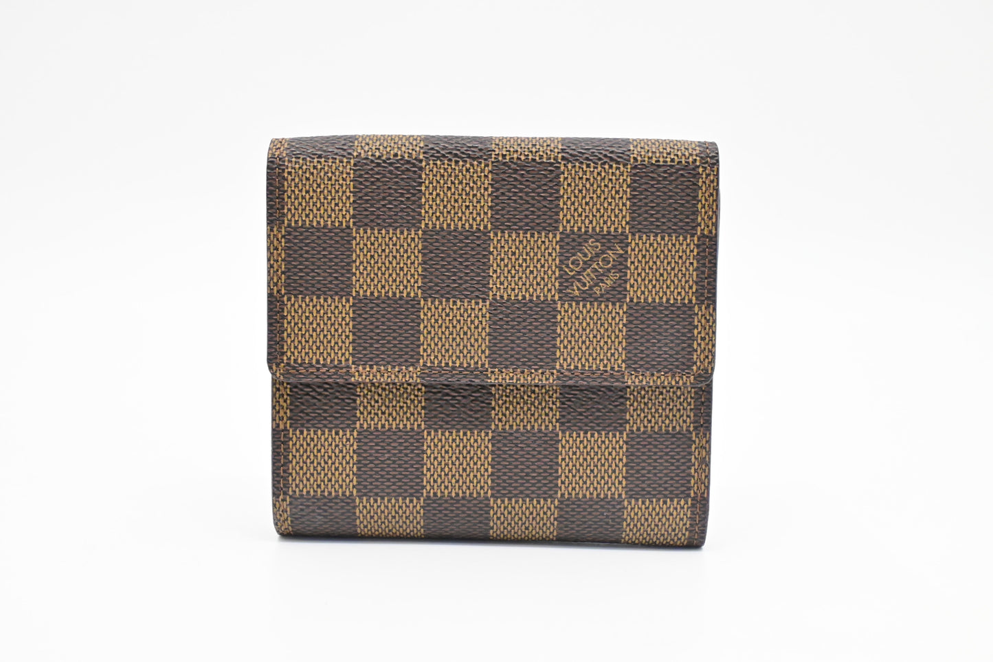 Louis Vuitton Elise Ebene Damier Canvas Wallet Case