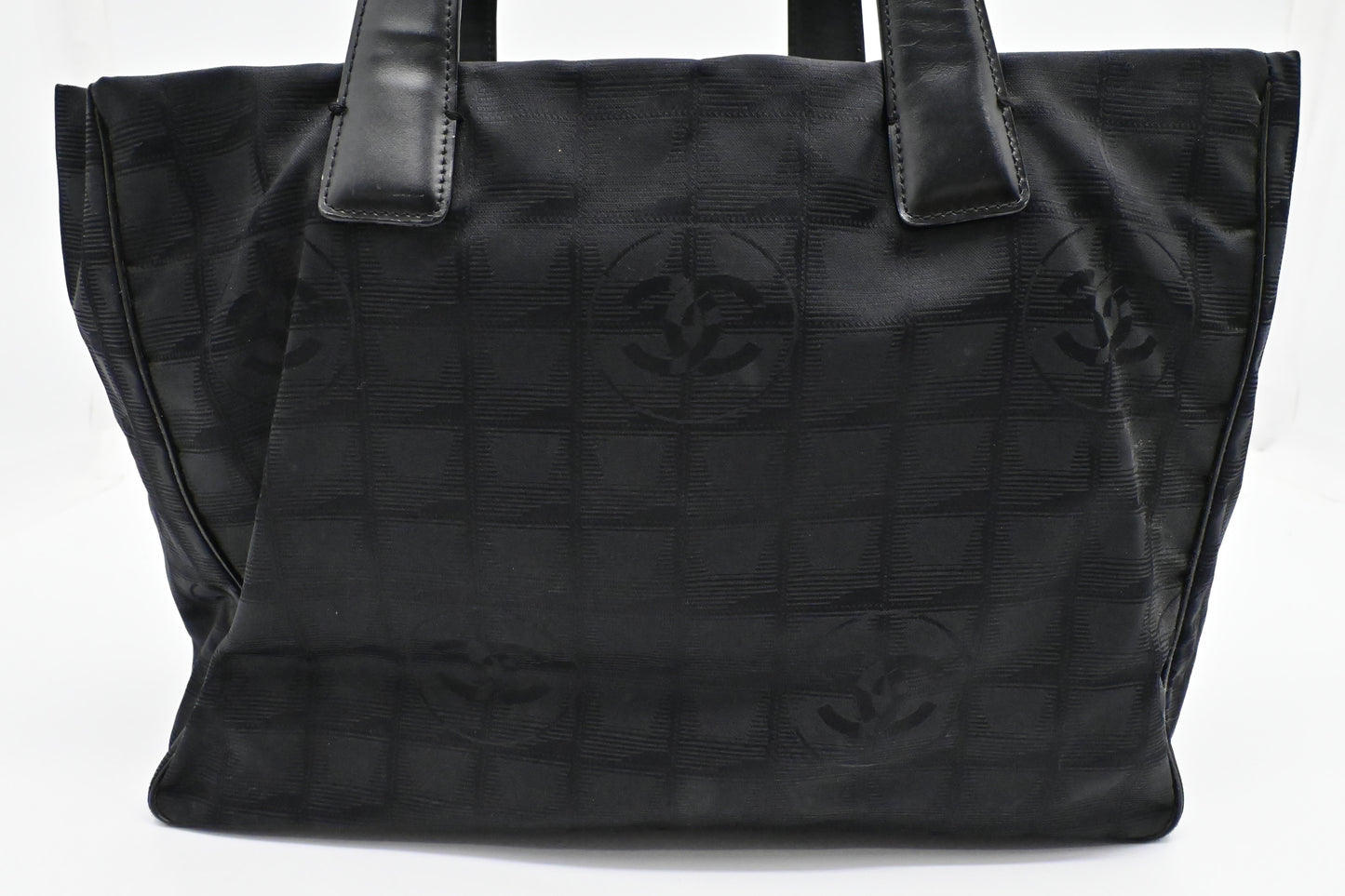 Chanel New Line Black Canvas Travel Bag Canvas 4