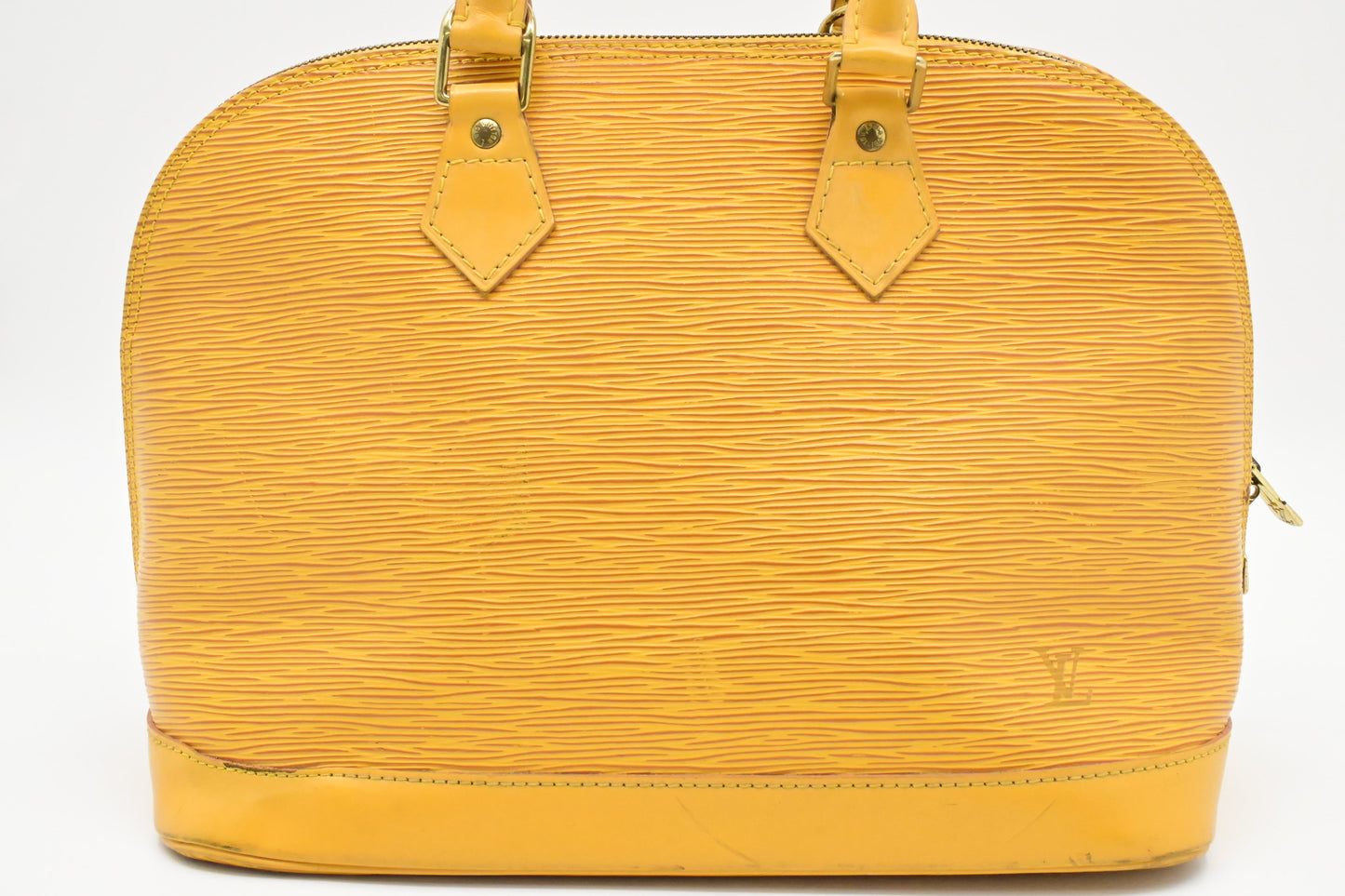 Louis Vuitton Alma PM Epi Leather Yellow Handbag