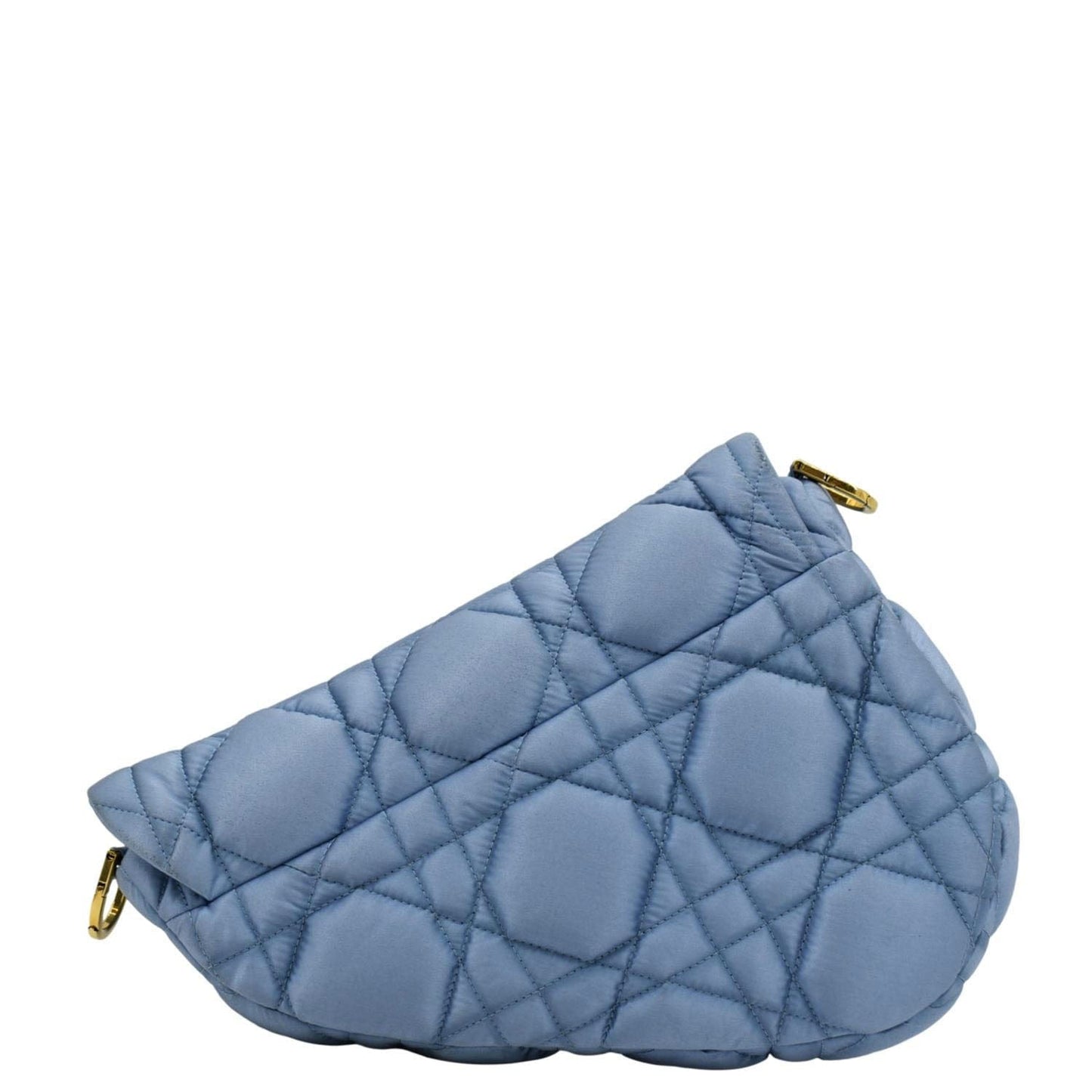 Dior Erl Venice Saddle Crossbody Bag Light Nylon Blue Micro