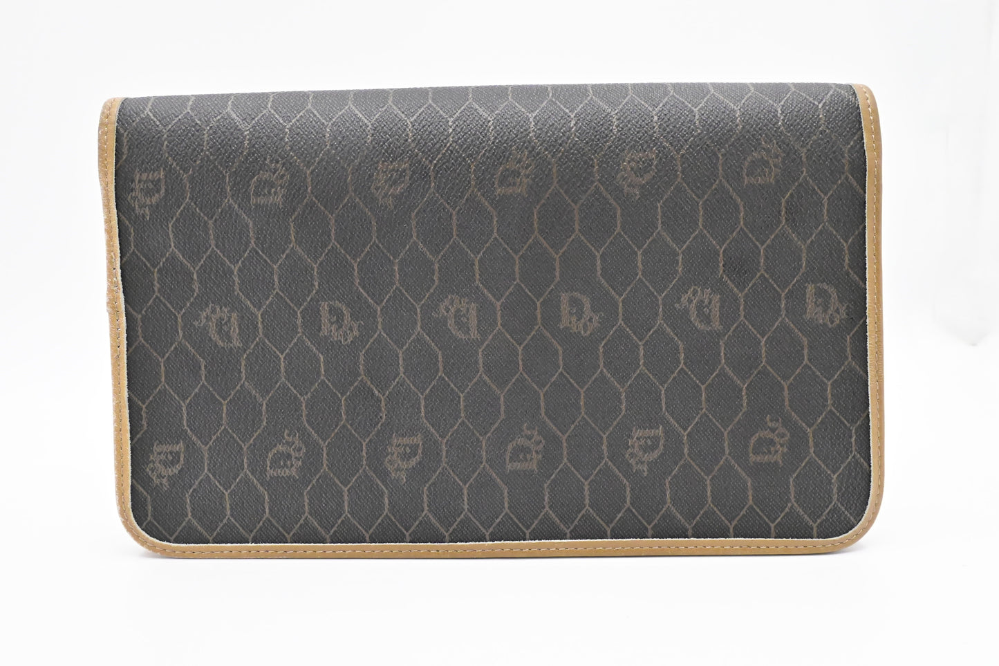 Dior Shoulder Bag In Honeycomb Canvas Black
