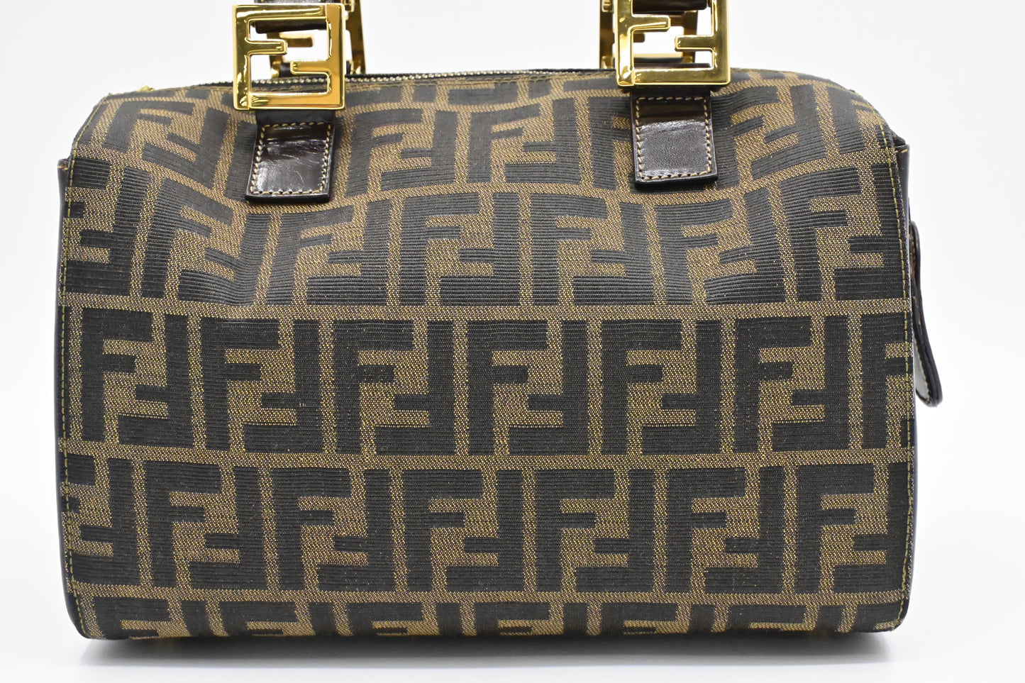 Fendi Boston Bag In Zucca Canvas Mini Travel Bag