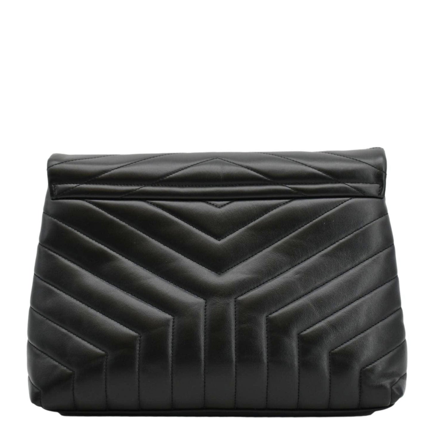 YSL Saint Laurent Yves Loulou Crossbody Bag Leather Quilted Black Laurent Loulou Black