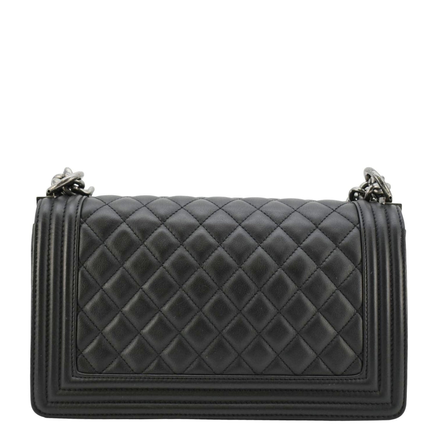 Chanel Boy Flap Quilted Leather Black Travel Bag Bag 3