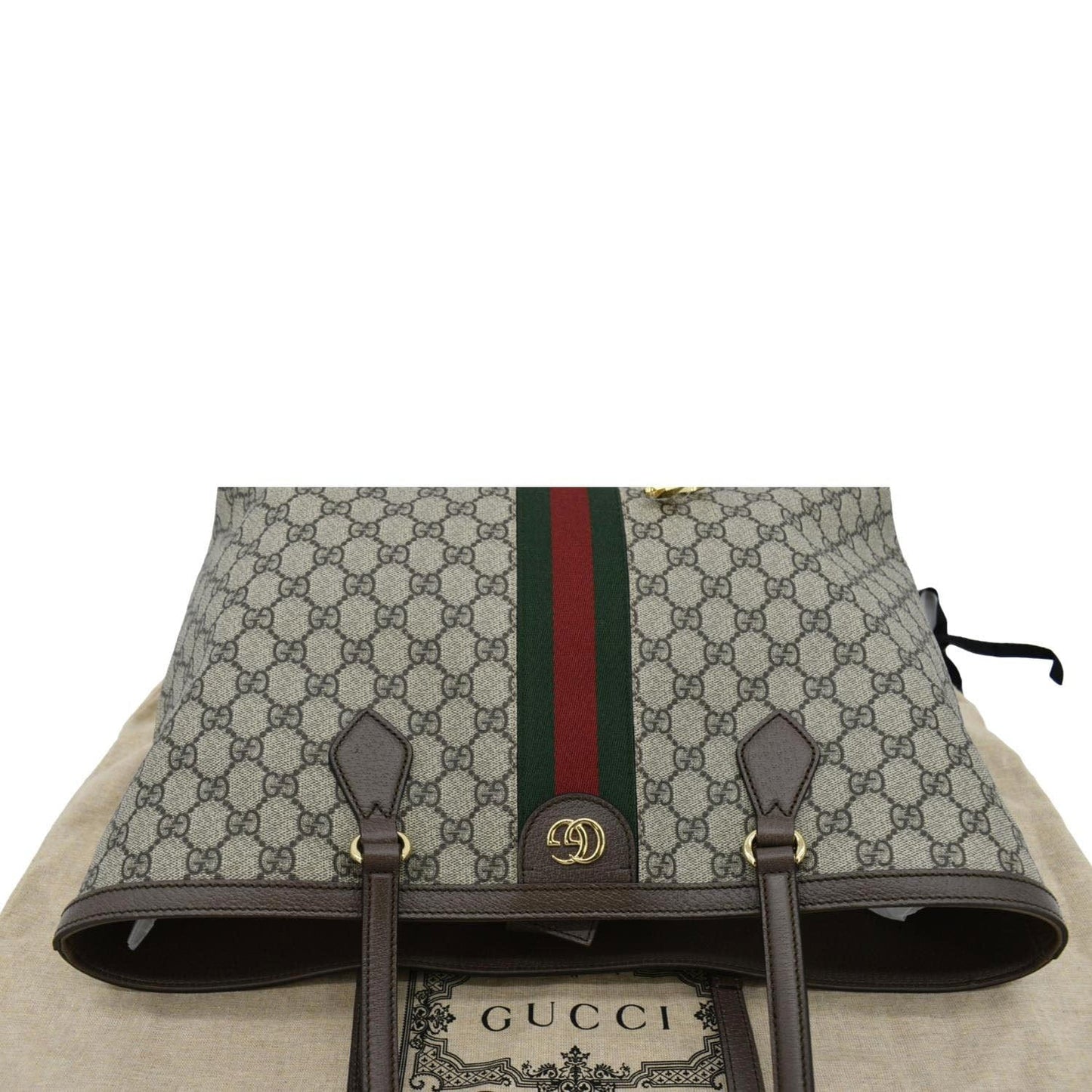 Gucci Ophidia Supreme Tote Shoulder Bag Beige Medium Tote 631686