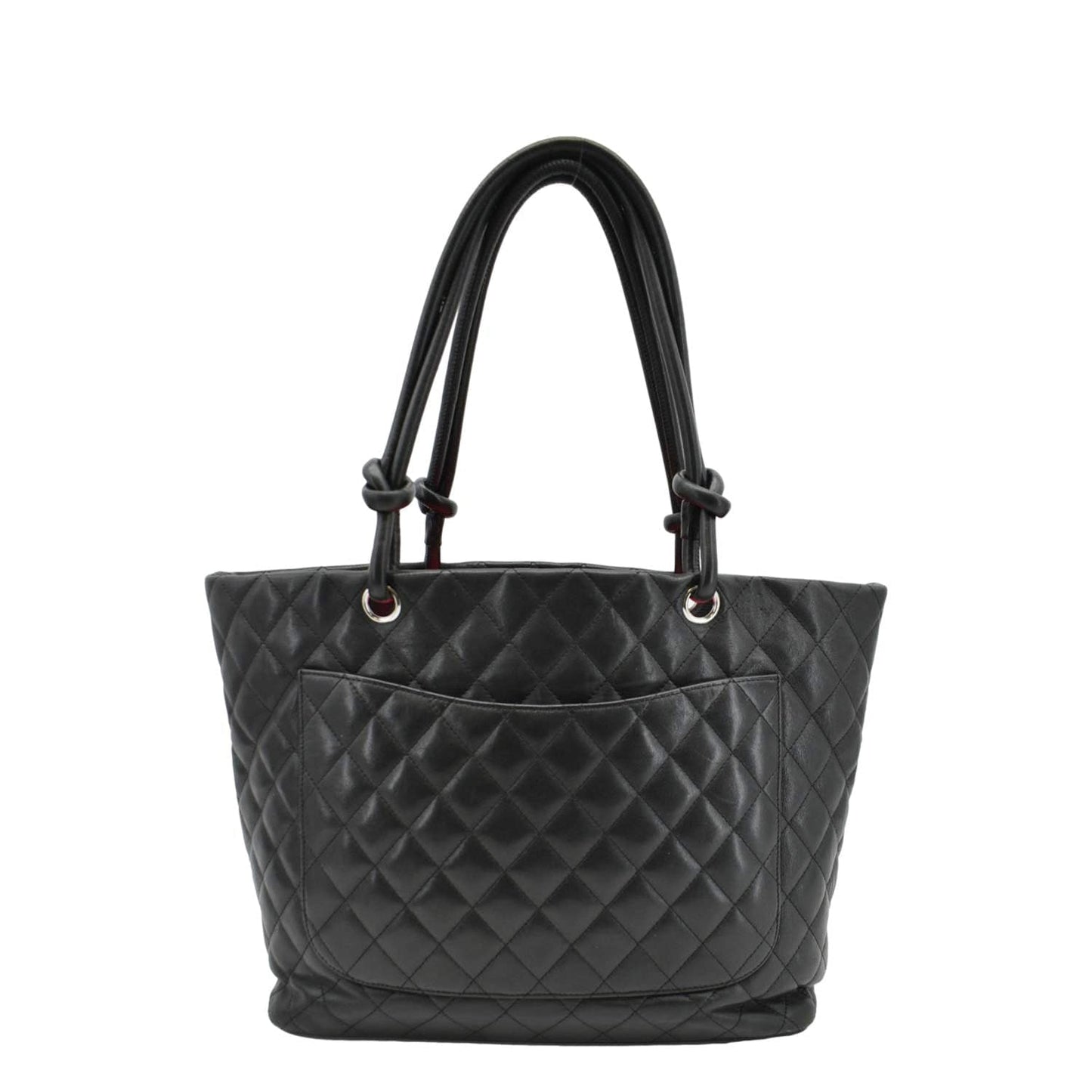 Chanel Cambon Ligne Quilted Leather Black Travel Bag