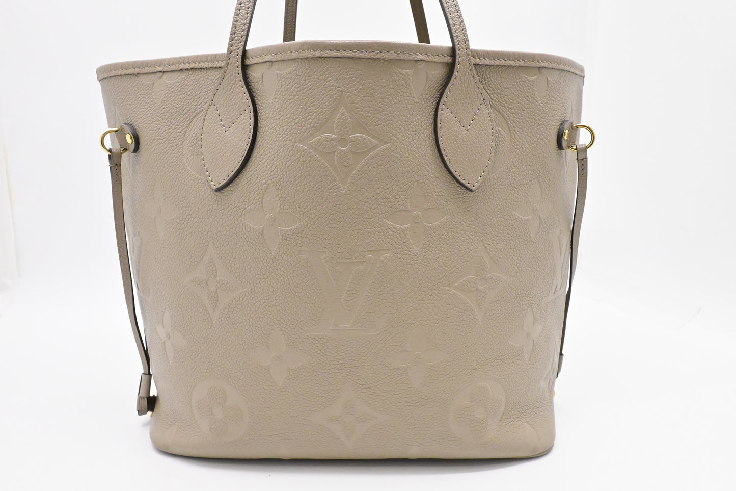 Louis Vuitton Neverfull MM Turtledove Empreinte Leather Tote Bag