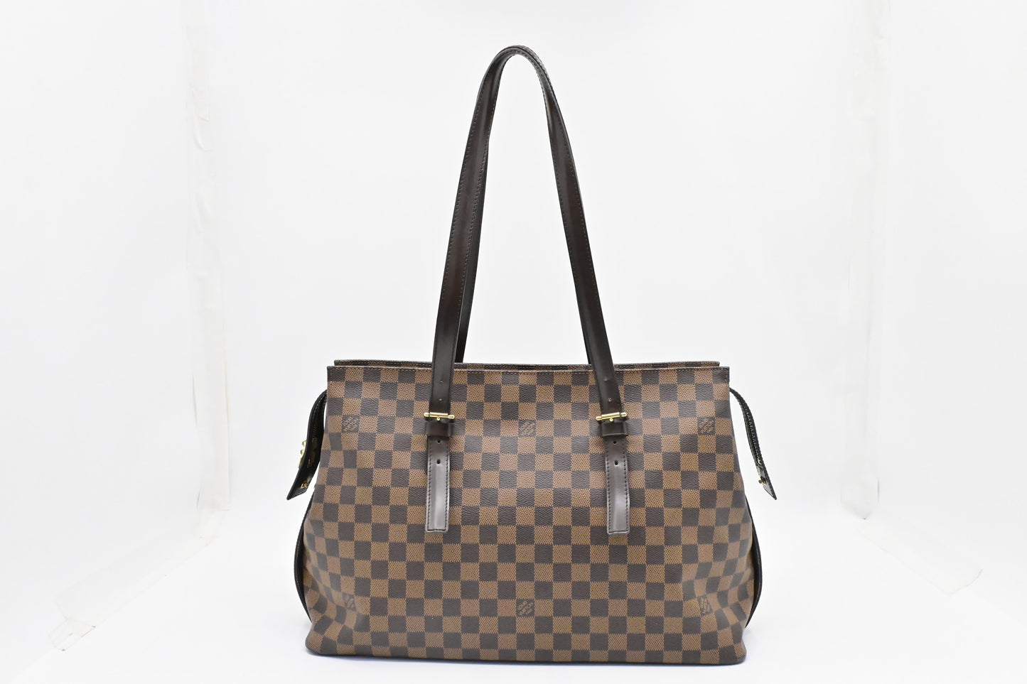 Louis Vuitton Chelsea Ebene Damier Canvas Handbag Canvas 2