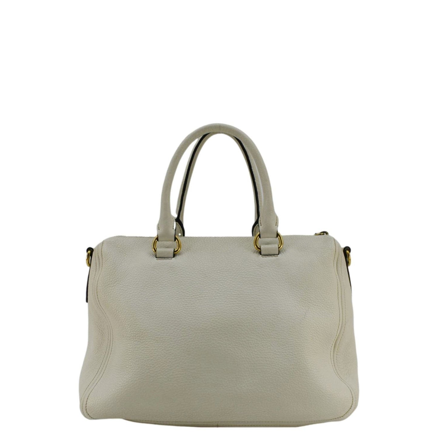 Prada Phenix Shoulder Bag Leather Vitello White