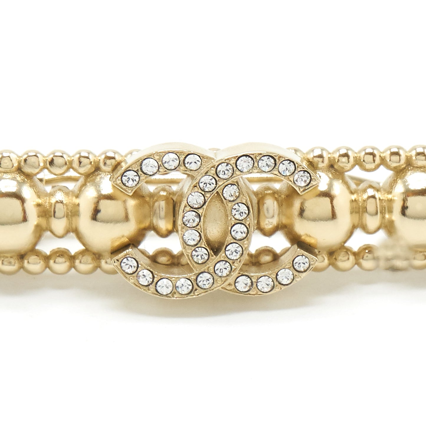 Chanel 22c hair clip light tone Gold Handbag