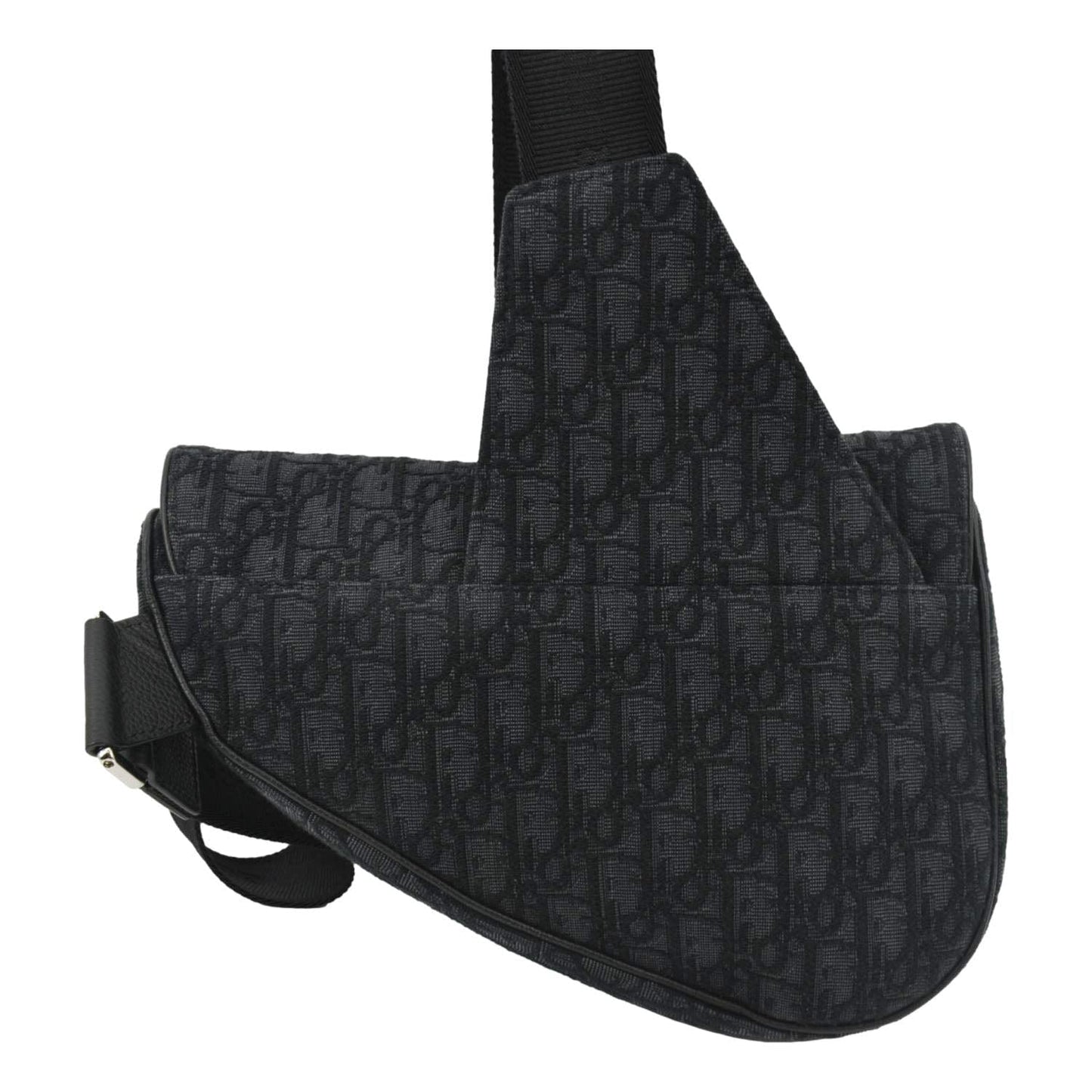 Dior Saddle Oblique Jacquard Crossbody Bag Black Saddle Bag 14