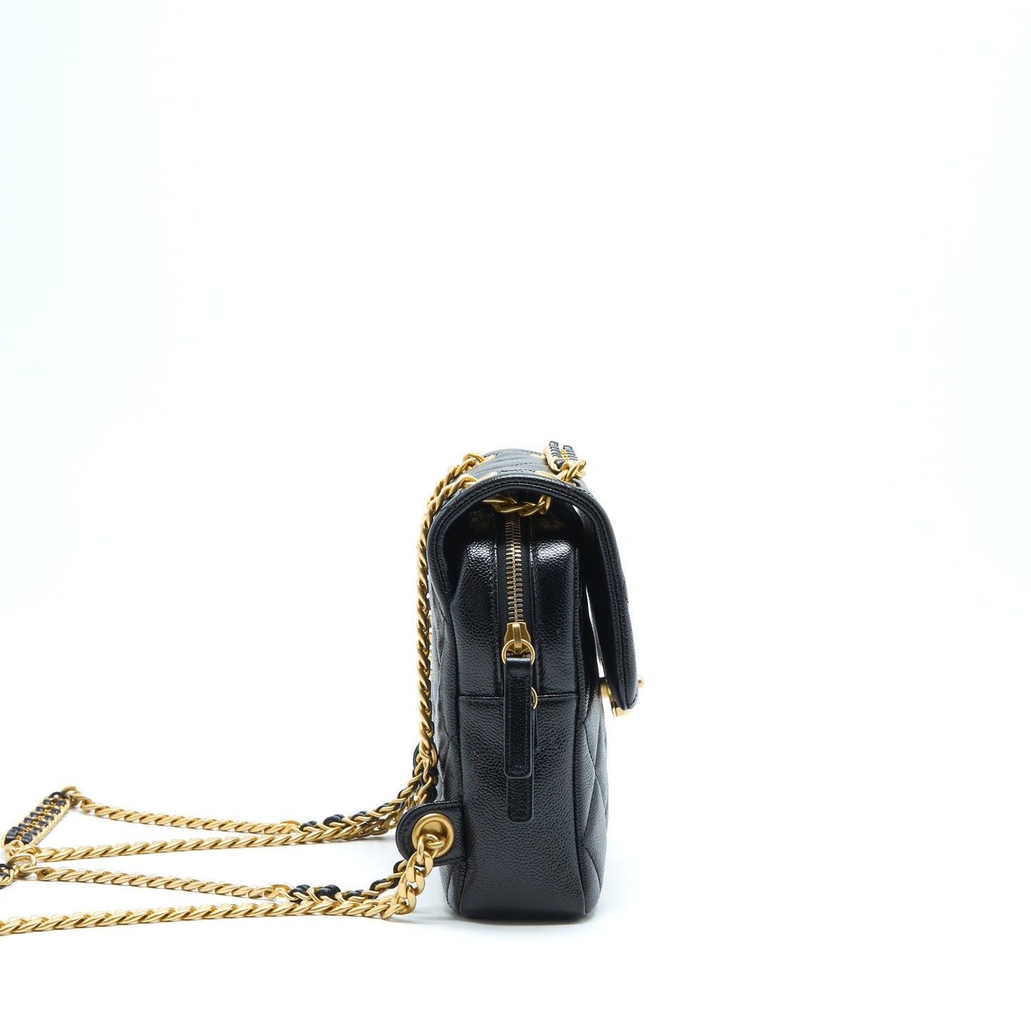 Chanel 22P Flap Backpack Caviar GHW Black