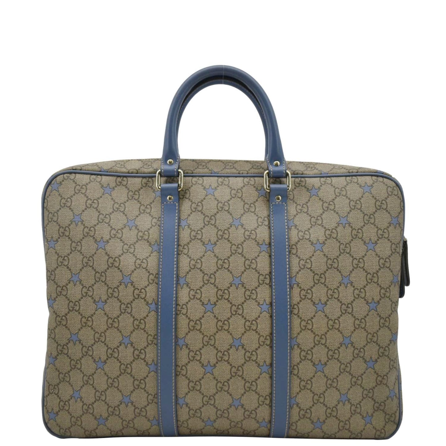 Gucci Supreme Stars Briefcase Bag Beige Travel Bag