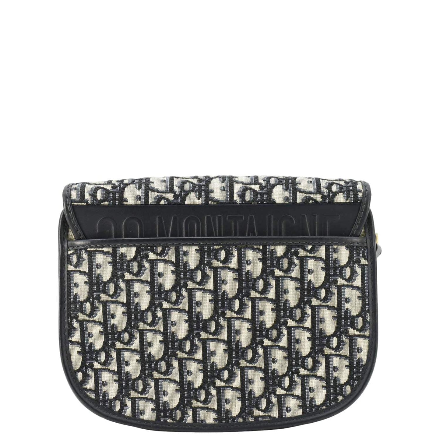 Dior Bobby Oblique Jacquard Crossbody Bag Navy Canvas Blue