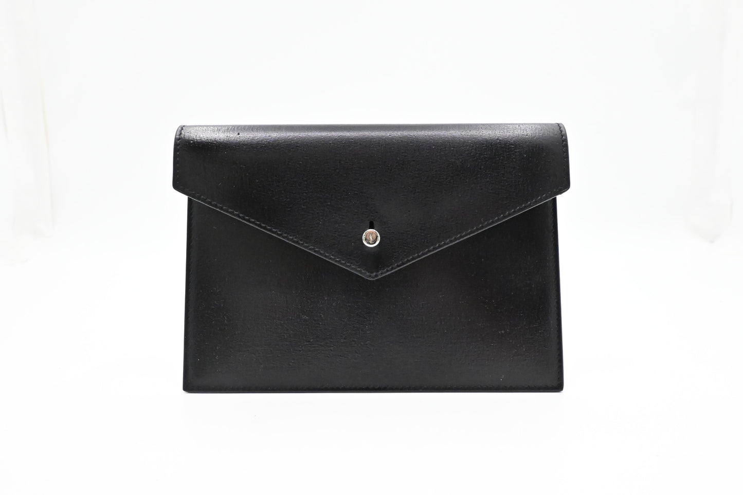 YSL Saint Laurent Envelope In Travel Bag Leather Black