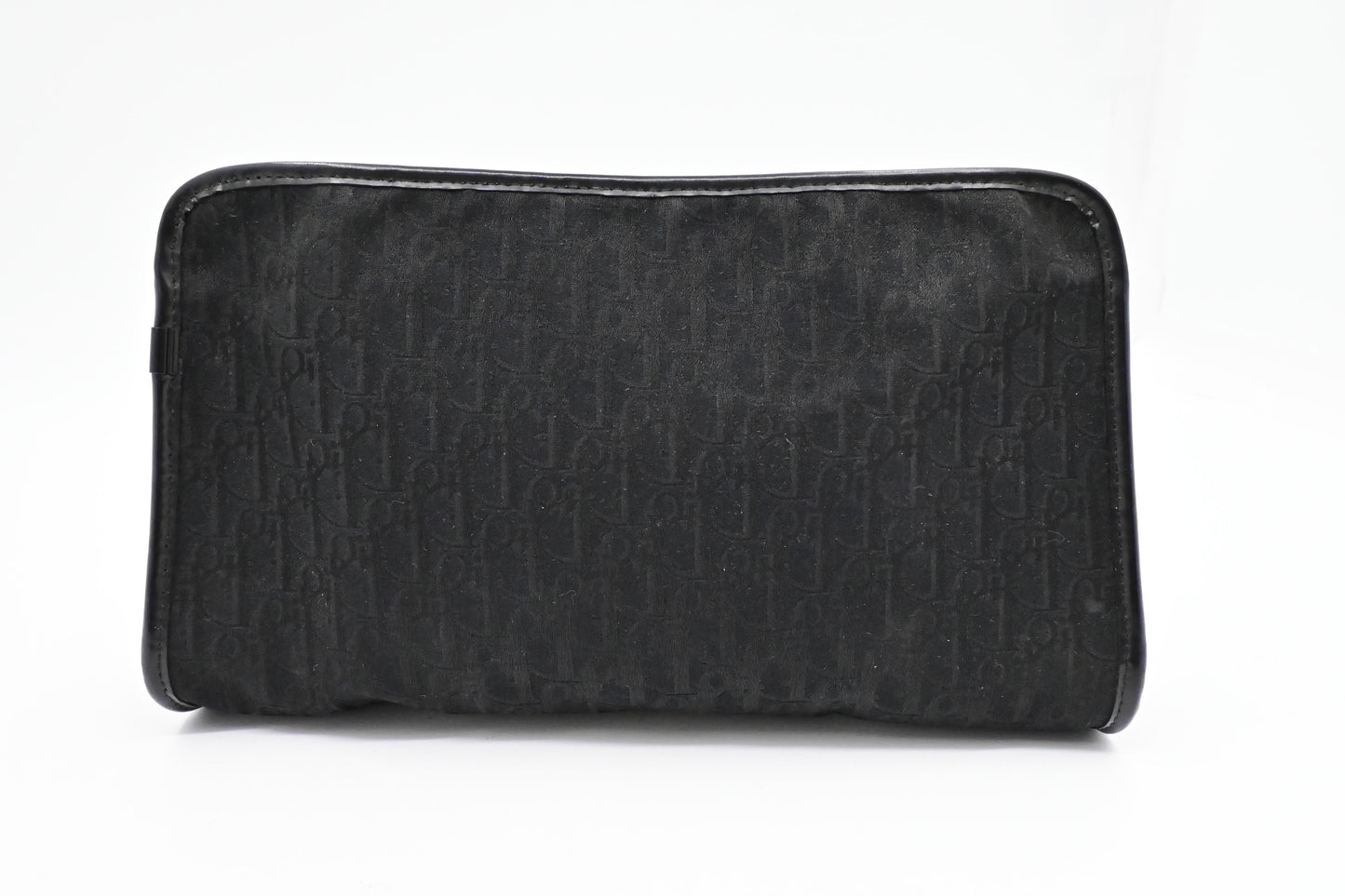 Dior Pouch In Oblique Handbag Canvas Black Travel Bag