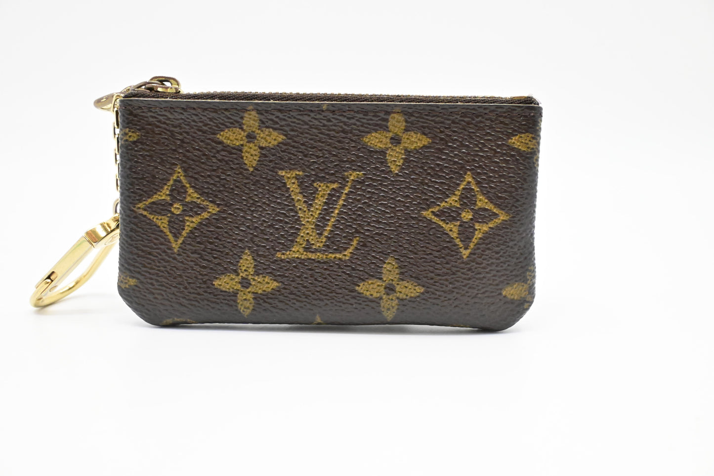 Louis Vuitton Pochette Cles Monogram Canvas Wallet Case Canvas 2