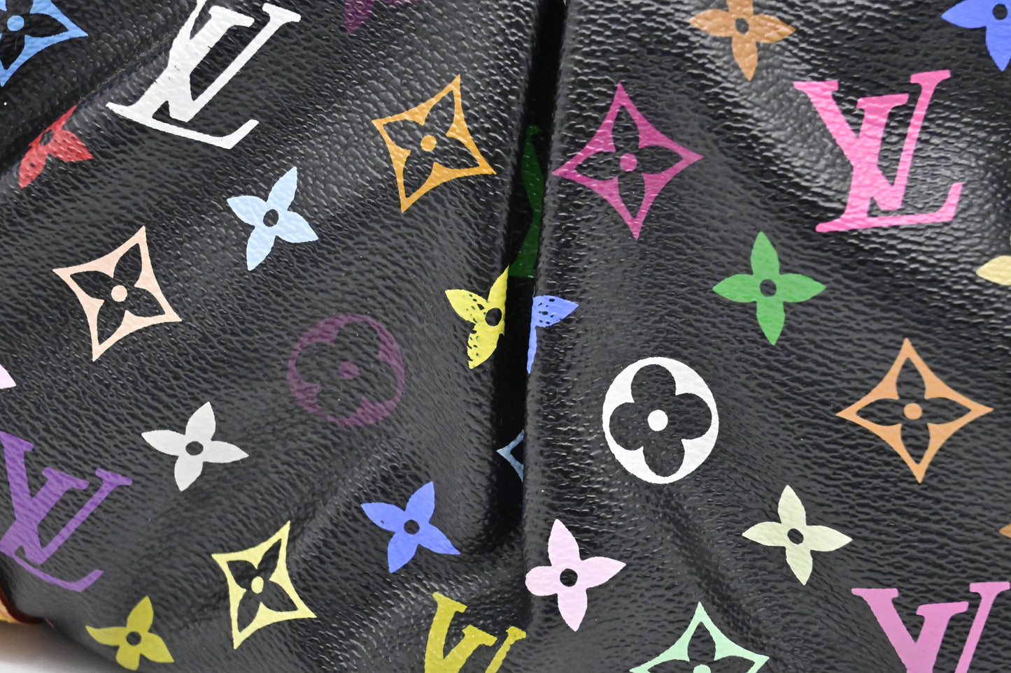 Louis Vuitton Judy MM Monogram Canvas Black Multicolor Handbag