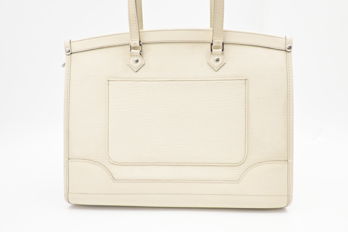 Louis Vuitton Madeleine GM Epi Leather White Handbag