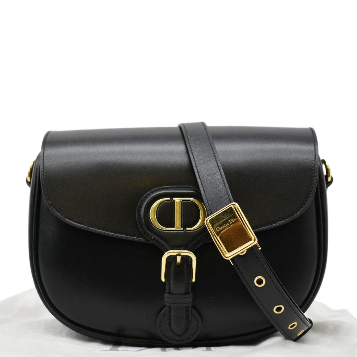 Dior Bobby Calfskin Shoulder Bag Leather Black