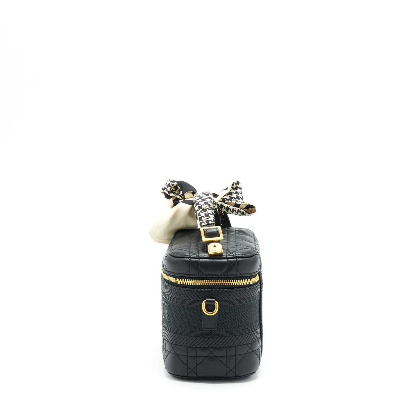 Dior travel Vanity Case With An Extra Twilly Black Small Travel Bag
