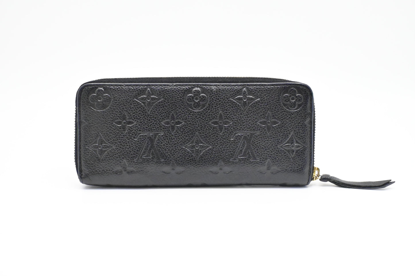 Louis Vuitton Clemence Empreinte Leather Noir Wallet Case Leather 1