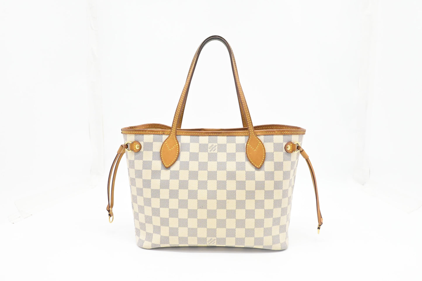 Louis Vuitton Neverfull PM Azur Damier Canvas Tote Bag Canvas 8