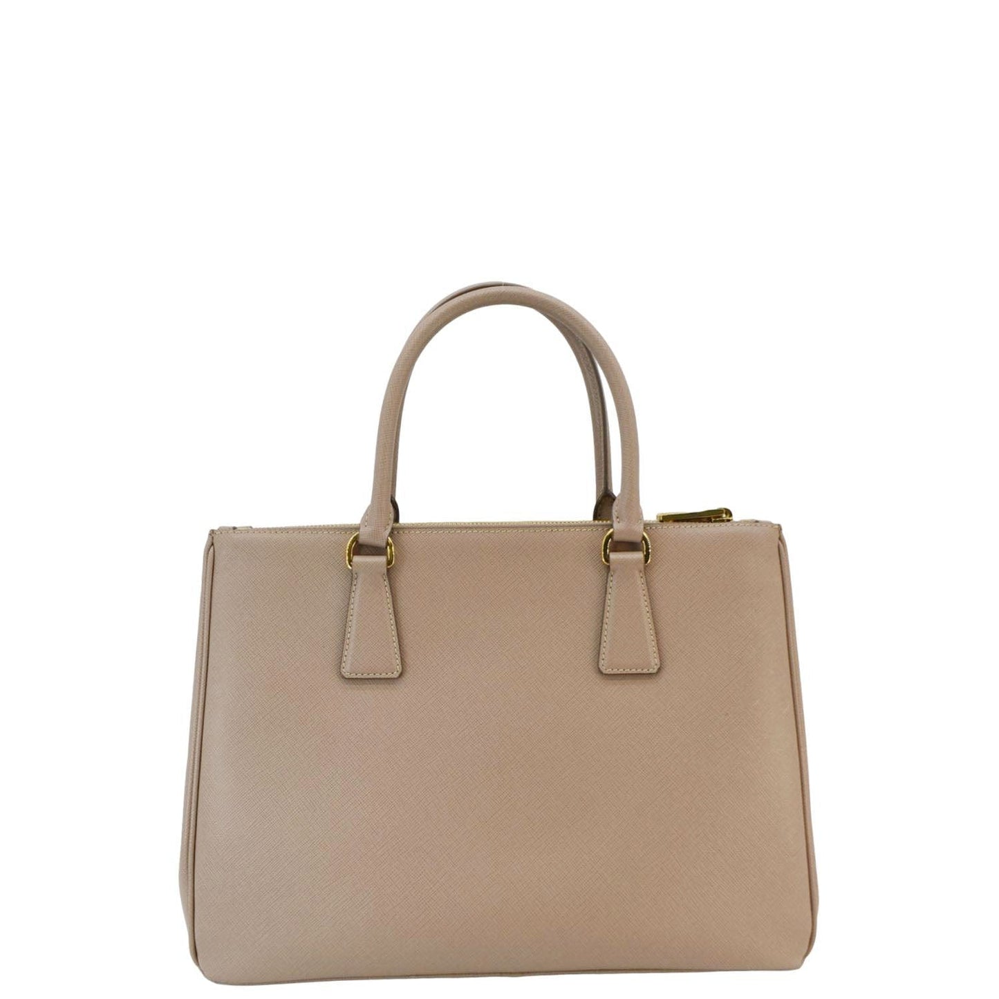 Prada Galleria Double Tote Bag Cameo Leather Saffiano Medium