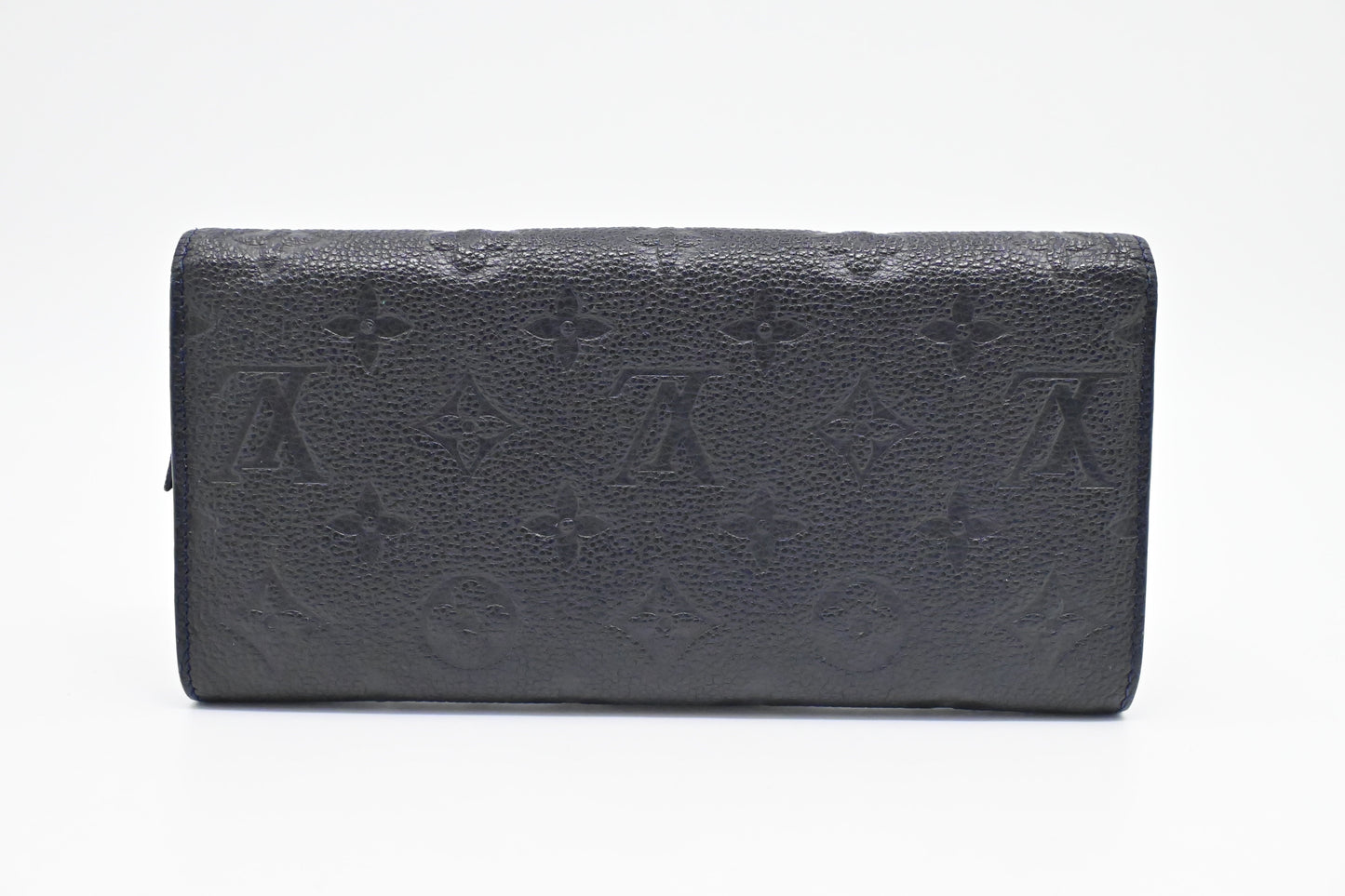 Louis Vuitton Curie Bleu Infini Empreinte Leather Wallet Case