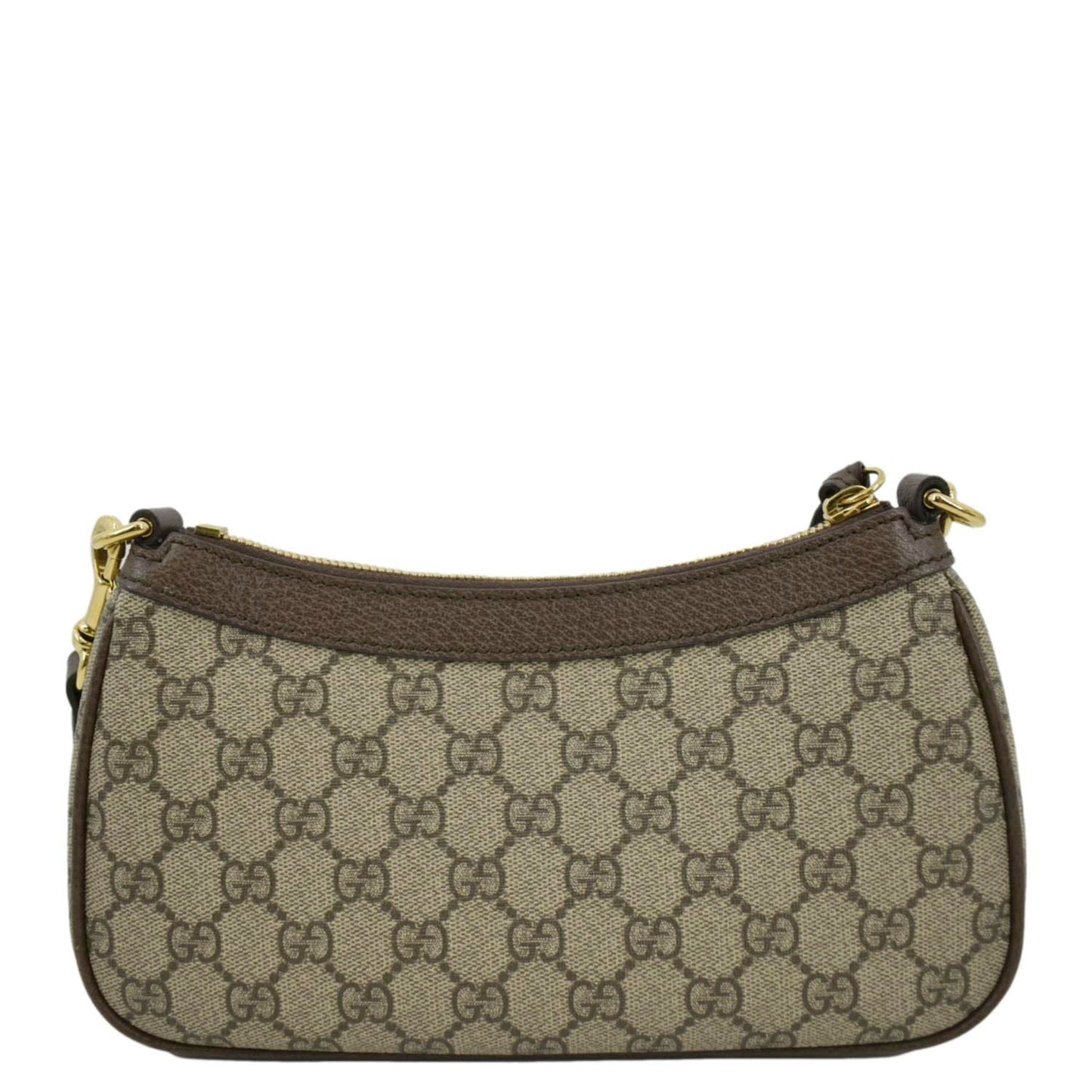 Gucci Ophidia Web Supreme Shoulder Bag Canvas Beige Small 735132