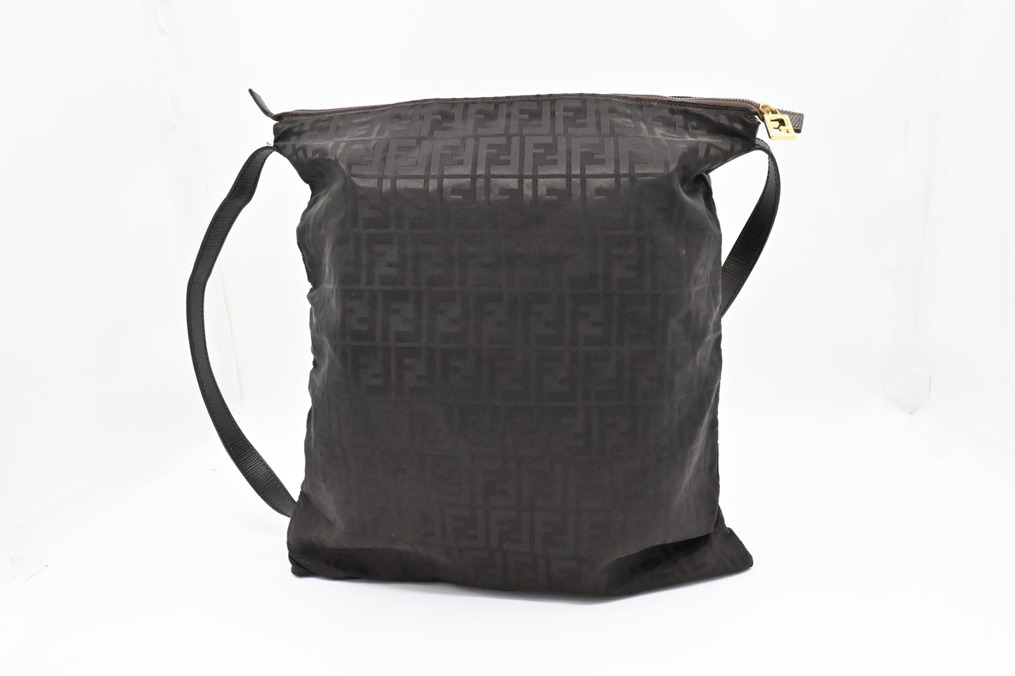 Fendi Crossbody In Ff Nylon Brown Large Crossbody Bag