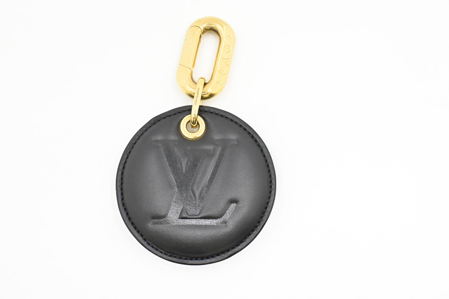 Louis Vuitton Bijoux Sac Coussin Illustre Monogram Leather Black Key Chain
