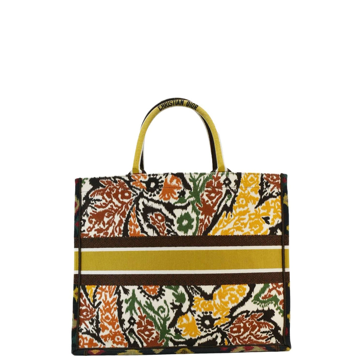 Dior Book Paisley Tote Bag Multicolor Large Embroidered