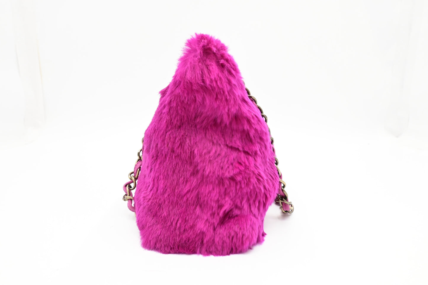 Chanel Fur Pink Shoulder Bag