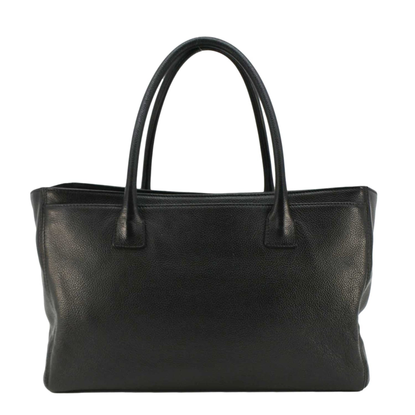 Chanel Executive Cerf Leather Black Travel Bag