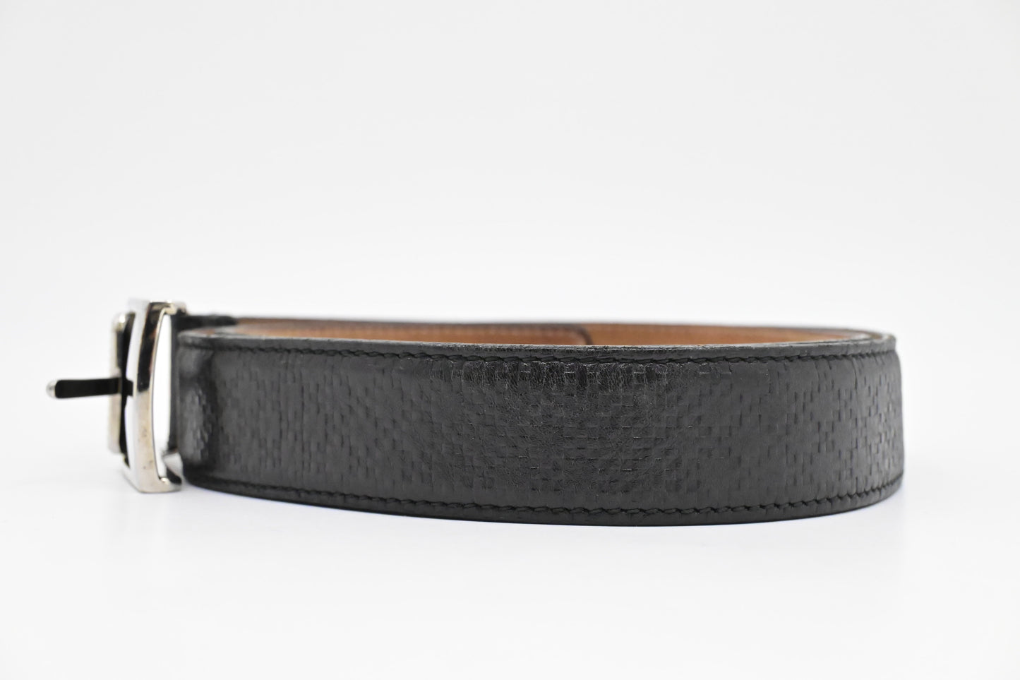 Gucci Black Leather 3 Belt