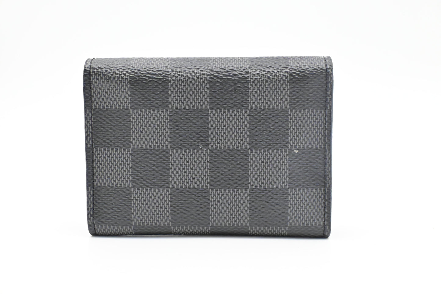 Louis Vuitton Envelope Business Card Holder Graphite Damier Canvas Wallet Case