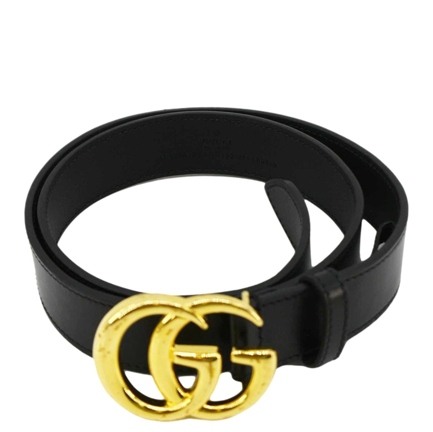 Gucci Double Buckle Marmont Belt Handbag Leather Black Accessory