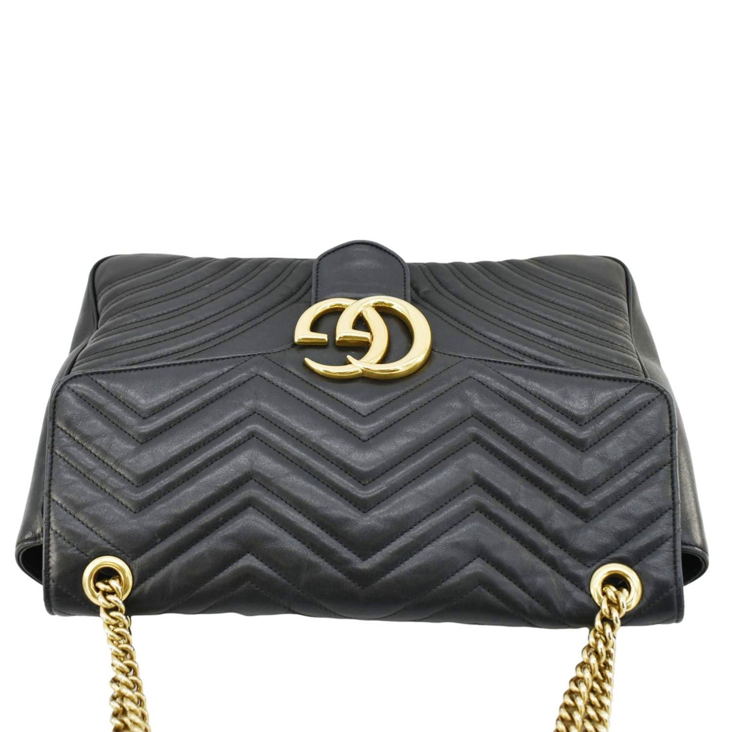 Gucci Marmont Large Shoulder Bag Leather Matelasse
