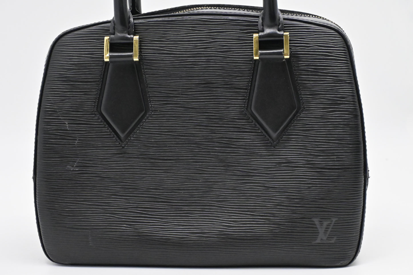 Louis Vuitton Sablon Black Leather Epi Handbag