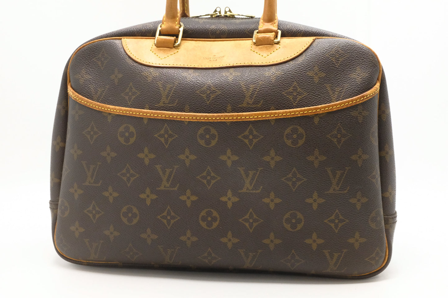 Louis Vuitton Deauville Monogram Canvas Handbag Canvas 1